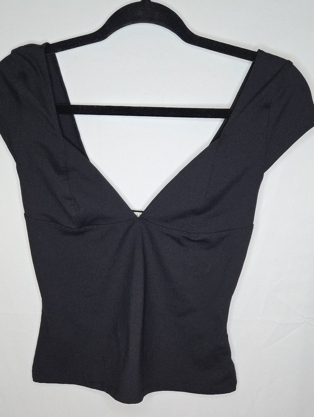 Free People Intimately FP Duo Corset Cami Women’s M Cap Sleeve Top Ivory  Black - Picture 6 of 8